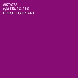 #870C73 - Fresh Eggplant Color Image